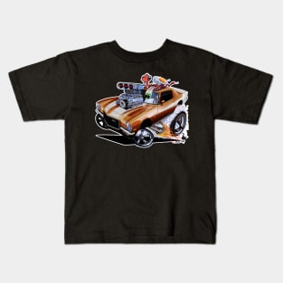 FULL BLOWN 1971 brown Camaro Z/28 Kids T-Shirt